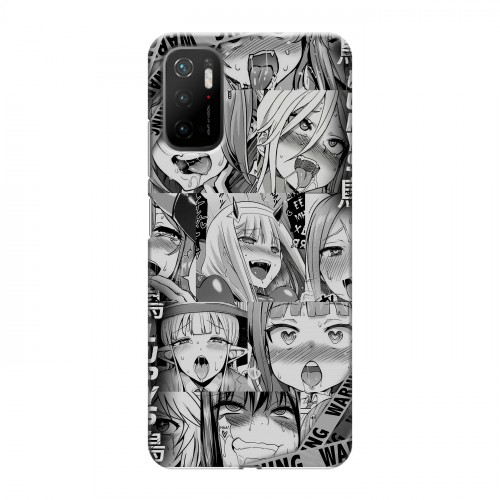 Дизайнерский силиконовый чехол для Xiaomi Poco M3 Pro Ahegao Ахегао Аниме