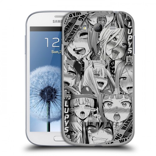 Дизайнерский пластиковый чехол для Samsung Galaxy Grand Ahegao Ахегао Аниме