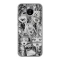 Дизайнерский силиконовый чехол для Nokia C20 Ahegao Ахегао Аниме