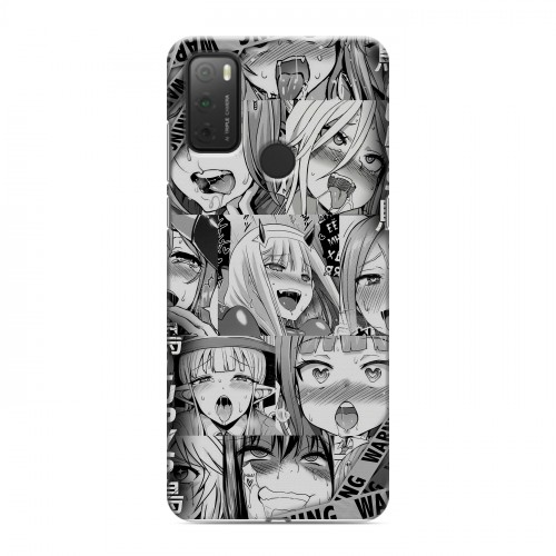 Дизайнерский силиконовый чехол для Alcatel 3L (2021) Ahegao Ахегао Аниме