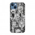 Дизайнерский силиконовый чехол для Iphone 13 Ahegao Ахегао Аниме