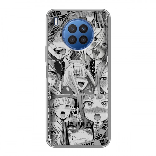 Дизайнерский силиконовый чехол для Huawei Nova 8i Ahegao Ахегао Аниме