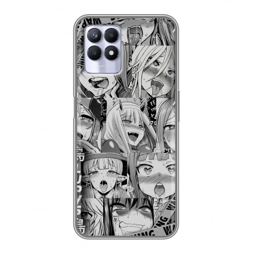 Дизайнерский силиконовый чехол для Realme 8i Ahegao Ахегао Аниме