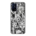 Дизайнерский силиконовый с усиленными углами чехол для OPPO A55 Ahegao Ахегао Аниме