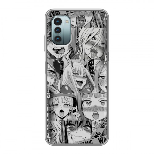 Дизайнерский силиконовый чехол для Nokia G11 Ahegao Ахегао Аниме