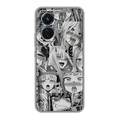 Дизайнерский силиконовый чехол для Vivo T1 Ahegao Ахегао Аниме