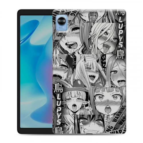 Дизайнерский силиконовый чехол для Realme Pad Mini Ahegao Ахегао Аниме