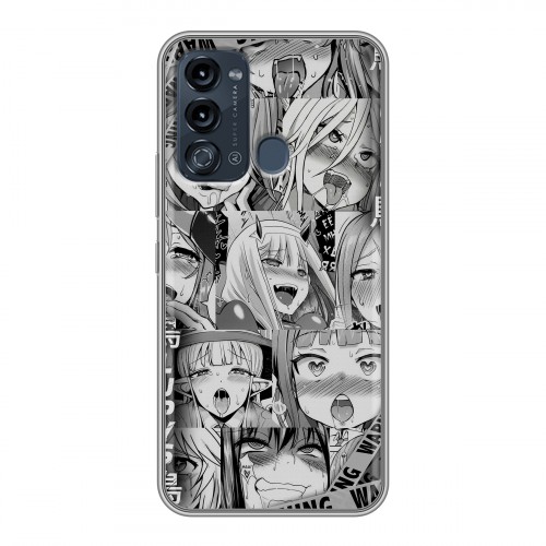 Дизайнерский силиконовый чехол для Itel Vision 3 Ahegao Ахегао Аниме