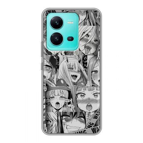 Дизайнерский силиконовый чехол для Vivo V25 Ahegao Ахегао Аниме