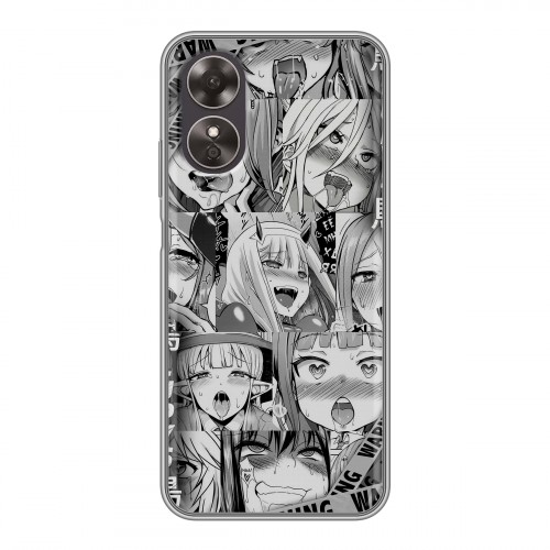 Дизайнерский пластиковый чехол для OPPO A17 Ahegao Ахегао Аниме
