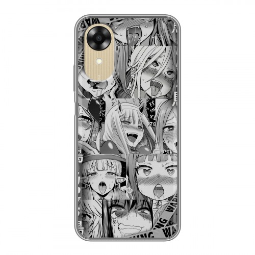Дизайнерский силиконовый чехол для OPPO A17k Ahegao Ахегао Аниме