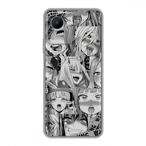Дизайнерский силиконовый чехол для Realme C30s Ahegao Ахегао Аниме