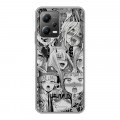 Дизайнерский силиконовый чехол для Xiaomi Poco X5 Ahegao Ахегао Аниме
