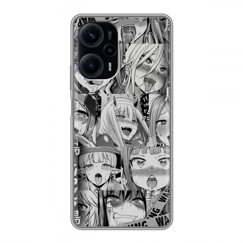 Дизайнерский силиконовый чехол для XIaomi Poco F5 Ahegao Ахегао Аниме