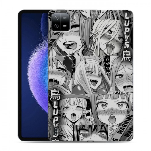 Дизайнерский силиконовый чехол для Xiaomi Pad 6 Ahegao Ахегао Аниме