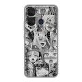 Дизайнерский силиконовый чехол для Itel P40 Ahegao Ахегао Аниме