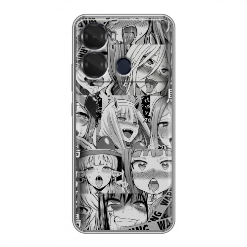 Дизайнерский силиконовый чехол для Itel P40 Ahegao Ахегао Аниме