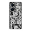 Дизайнерский силиконовый с усиленными углами чехол для Huawei Nova 11i Ahegao Ахегао Аниме