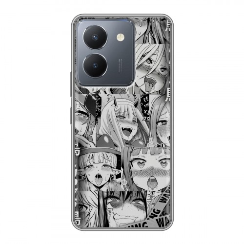 Дизайнерский силиконовый чехол для Vivo Y36 Ahegao Ахегао Аниме