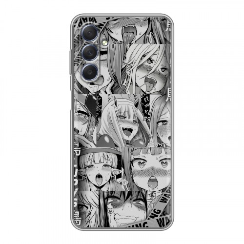 Дизайнерский силиконовый чехол для Samsung Galaxy M54 Ahegao Ахегао Аниме