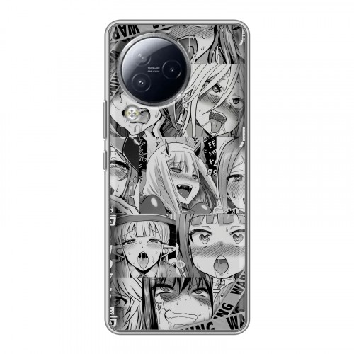 Дизайнерский силиконовый чехол для Xiaomi Civi 3 Ahegao Ахегао Аниме