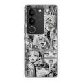 Дизайнерский силиконовый чехол для Vivo S17 Ahegao Ахегао Аниме