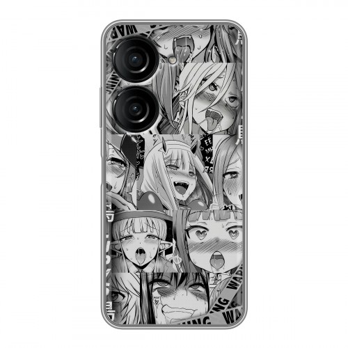 Дизайнерский силиконовый чехол для ASUS ZenFone 9 Ahegao Ахегао Аниме