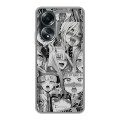 Дизайнерский силиконовый чехол для OPPO A58 4G Ahegao Ахегао Аниме