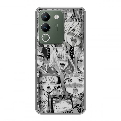 Дизайнерский силиконовый чехол для Vivo V29e Ahegao Ахегао Аниме