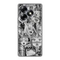 Дизайнерский силиконовый чехол для Itel S23 Plus Ahegao Ахегао Аниме