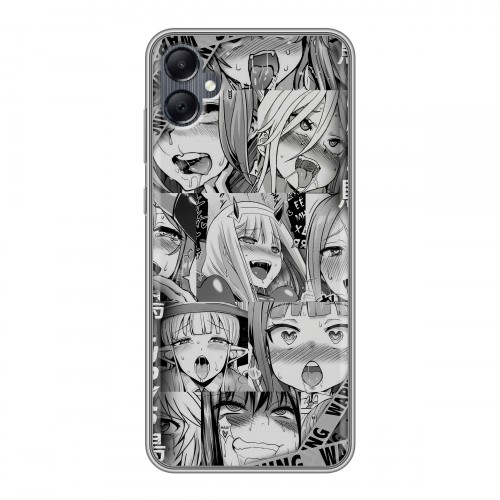 Дизайнерский силиконовый чехол для Samsung Galaxy A05 Ahegao Ахегао Аниме