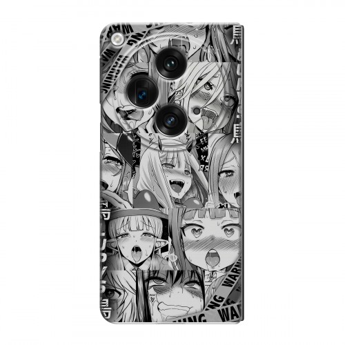 Дизайнерский пластиковый чехол для OPPO Find N3 Ahegao Ахегао Аниме
