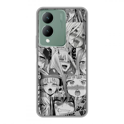 Дизайнерский силиконовый чехол для Vivo Y17s Ahegao Ахегао Аниме