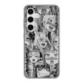 Дизайнерский силиконовый чехол для Samsung Galaxy S24 Ahegao Ахегао Аниме