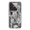 Дизайнерский силиконовый чехол для Xiaomi 14 Pro Ahegao Ахегао Аниме