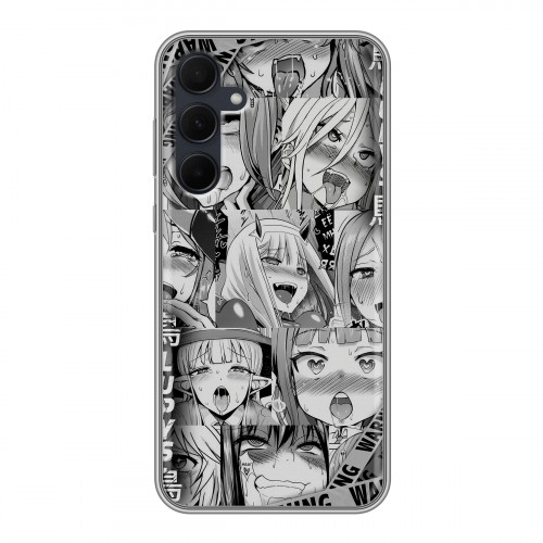 Дизайнерский силиконовый чехол для Samsung Galaxy A35 Ahegao Ахегао Аниме