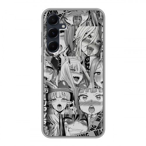 Дизайнерский силиконовый чехол для Samsung Galaxy A55 Ahegao Ахегао Аниме