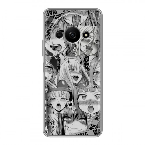 Дизайнерский силиконовый чехол для Xiaomi RedMi A3 Ahegao Ахегао Аниме