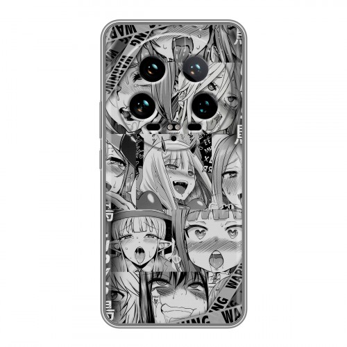 Дизайнерский силиконовый чехол для Xiaomi 14 Ultra Ahegao Ахегао Аниме