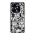 Дизайнерский силиконовый чехол для Itel P55 4G Ahegao Ахегао Аниме