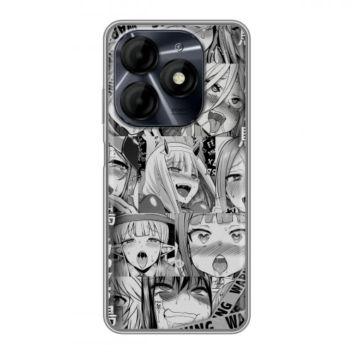 Дизайнерский силиконовый чехол для Itel P55 4G Ahegao Ахегао Аниме