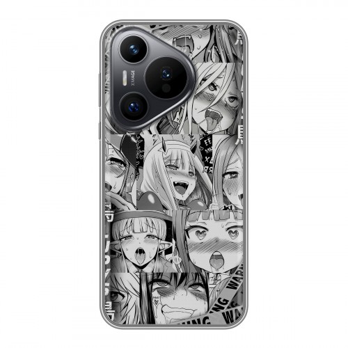 Дизайнерский силиконовый чехол для Huawei Pura 70 Ahegao Ахегао Аниме