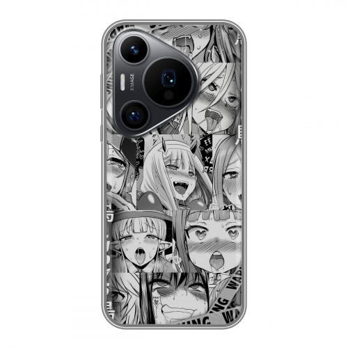 Дизайнерский силиконовый чехол для Huawei Pura 70 Pro Ahegao Ахегао Аниме