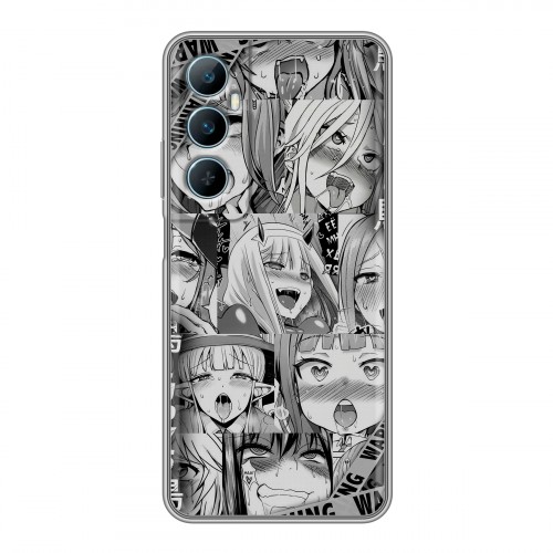 Дизайнерский силиконовый чехол для Realme C65 Ahegao Ахегао Аниме