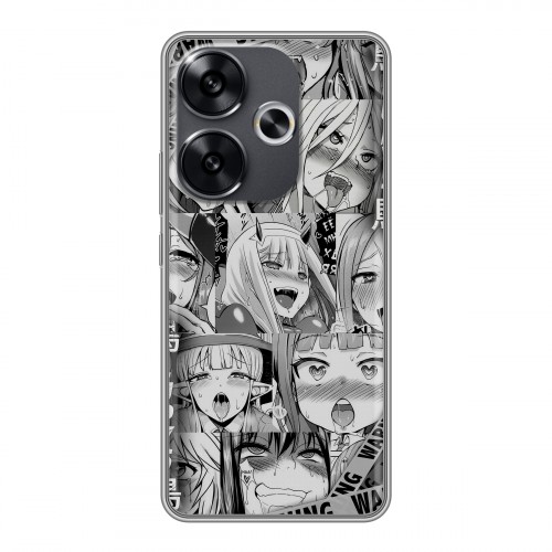 Дизайнерский силиконовый чехол для Xiaomi Redmi Turbo 3 Ahegao Ахегао Аниме
