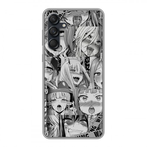 Дизайнерский силиконовый чехол для Samsung Galaxy M55 Ahegao Ахегао Аниме