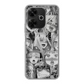 Дизайнерский силиконовый чехол для RedMi 13 4G Ahegao Ахегао Аниме