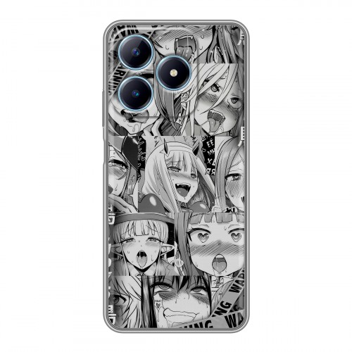 Дизайнерский силиконовый чехол для Realme C63 Ahegao Ахегао Аниме