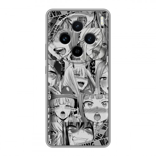 Дизайнерский силиконовый чехол для Vivo X100 Ahegao Ахегао Аниме