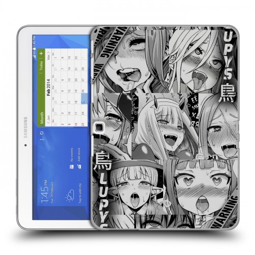 Дизайнерский силиконовый чехол для Samsung Galaxy Tab 4 10.1 Ahegao Ахегао Аниме